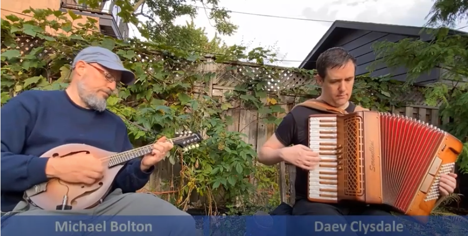 Playing Irish Music with Daev Clysdale in the video “What’s Wrong with Manual Testing”.